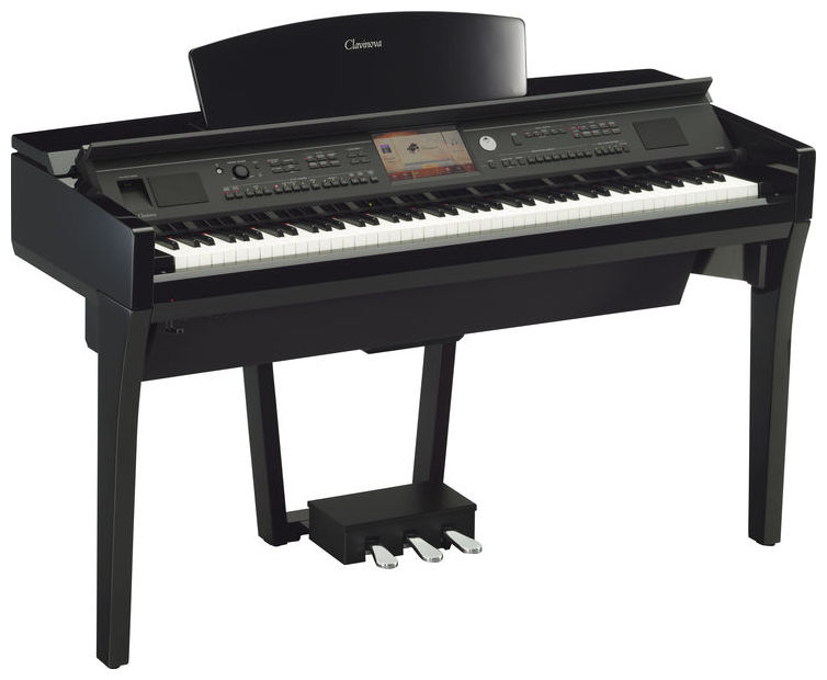 Yamaha Cvp-709pe - Laqué Noir - Digitalpiano mit Stand - Variation 1
