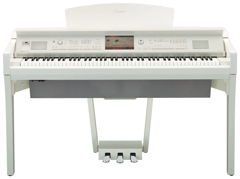 Yamaha Cvp-709pwh - Blanc Laqué - Digitalpiano mit Stand - Variation 1