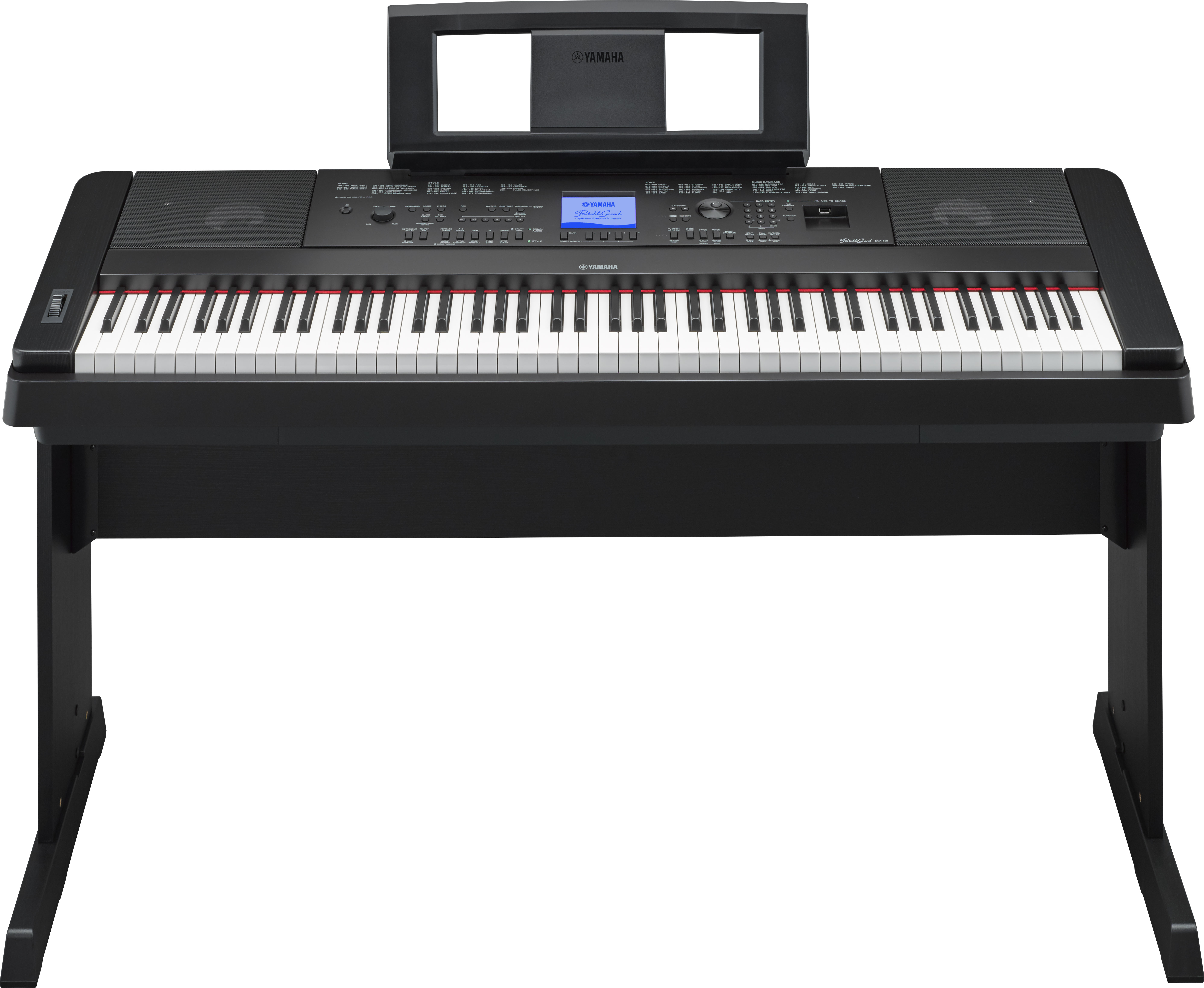 Yamaha Dgx-660 - Black - Digitalpiano mit Stand - Variation 1