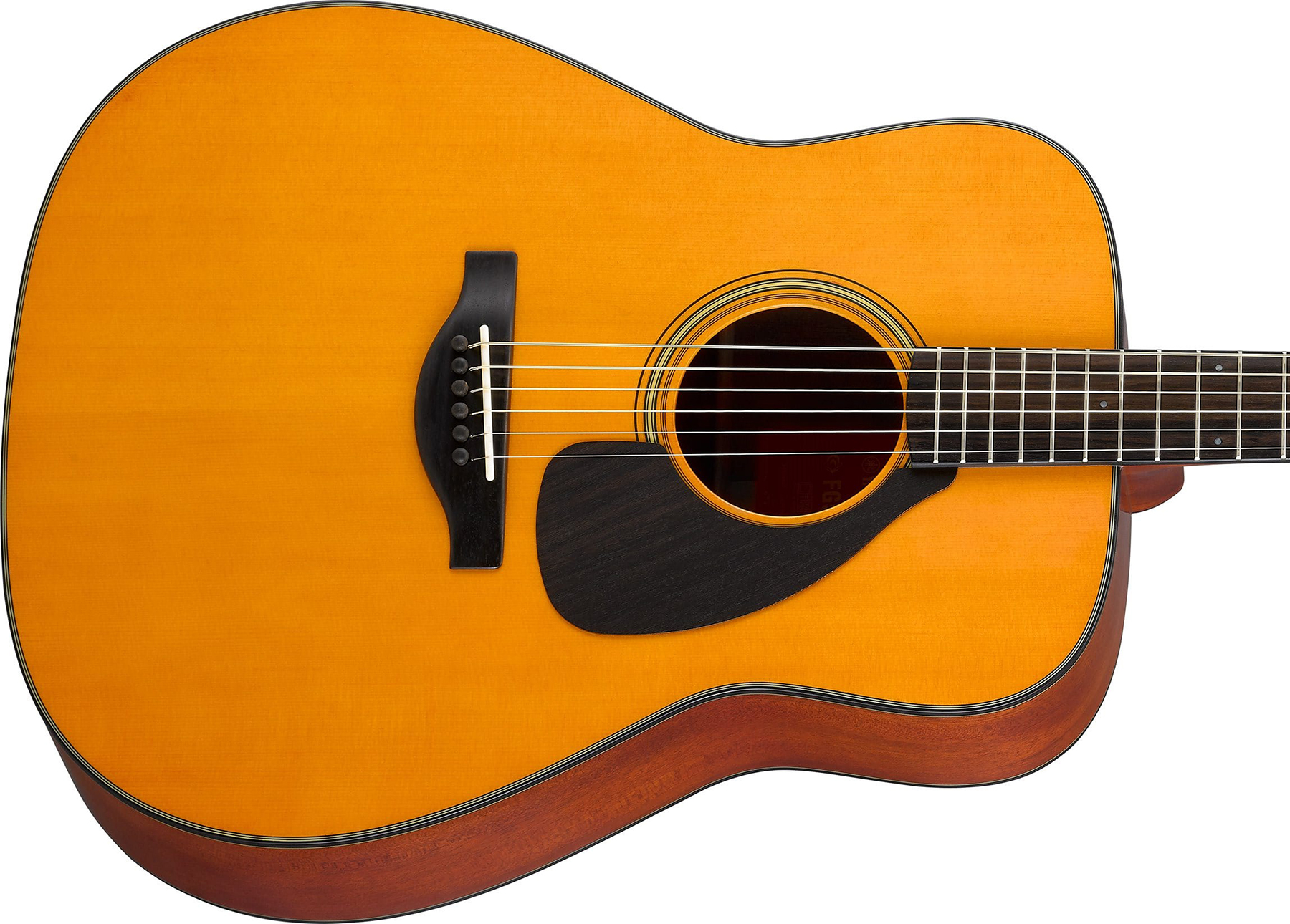 Yamaha Fg5 Red Label Jap Dreadnought Epicea Acajou Eb - Heritage Natural - Westerngitarre & electro - Variation 2