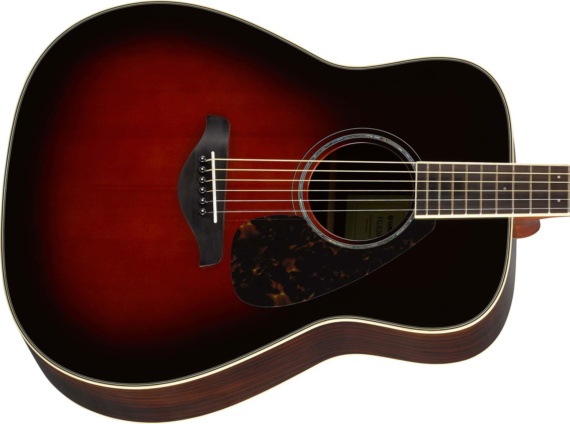 Yamaha Fg830 Tbs Dreadnought Epicea Palissandre Rw 2016 - Tobacco Brown Sunburst - Westerngitarre & electro - Variation 2