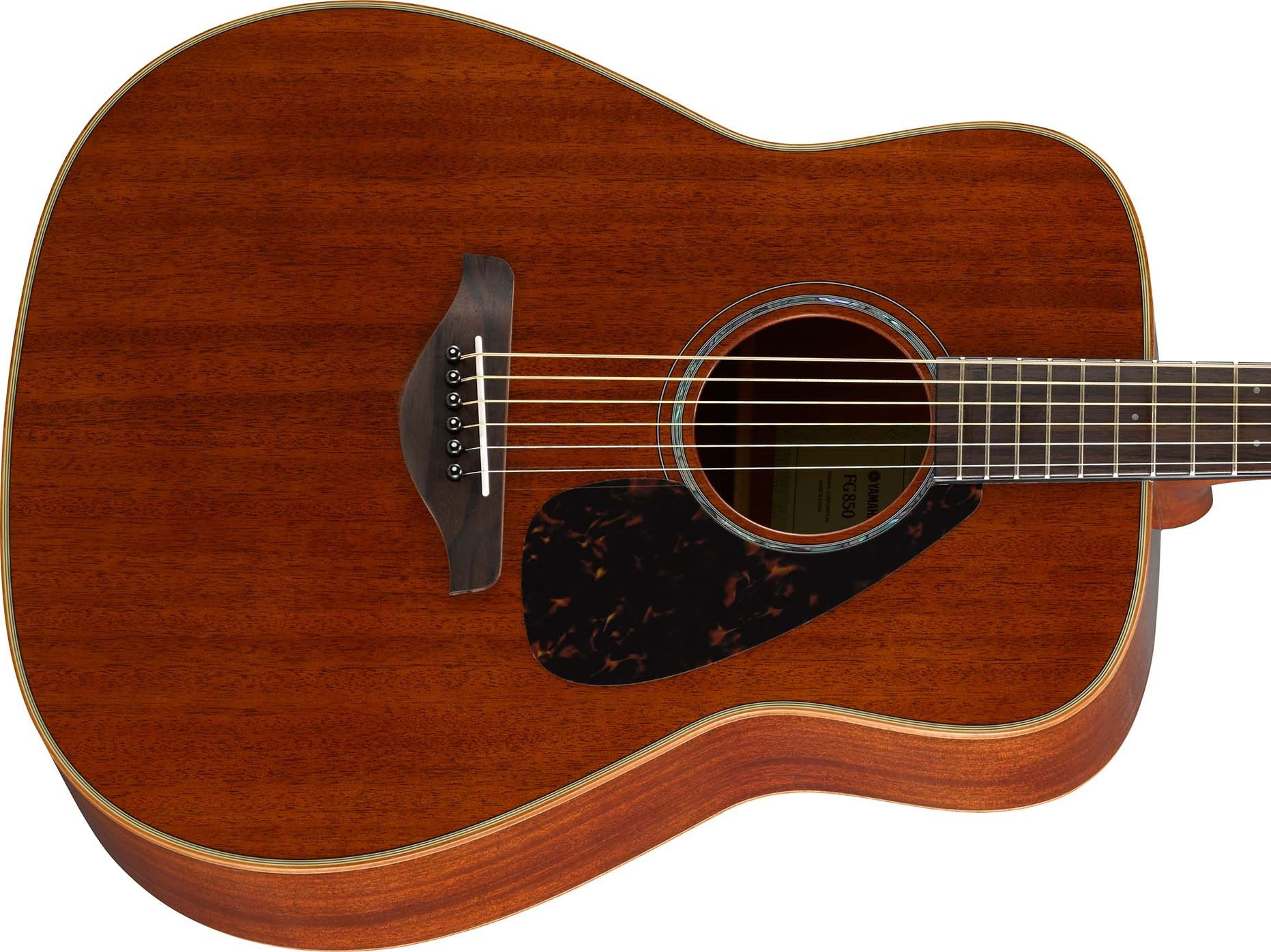 Yamaha Fg850 Nt Dreadnought Tout Acajou 2016 - Natural Gloss - Westerngitarre & electro - Variation 2