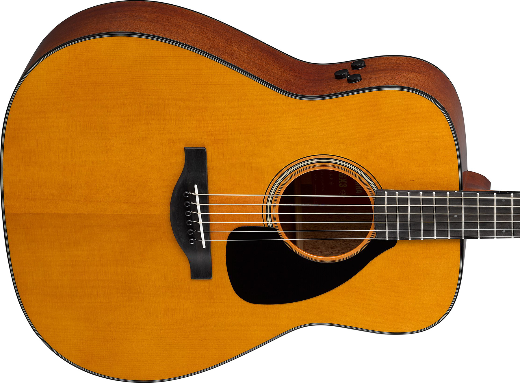 Yamaha Fgx5 Red Label Jap Dreadnought Epicea Acajou Eb - Heritage Natural - Elektroakustische Gitarre - Variation 2