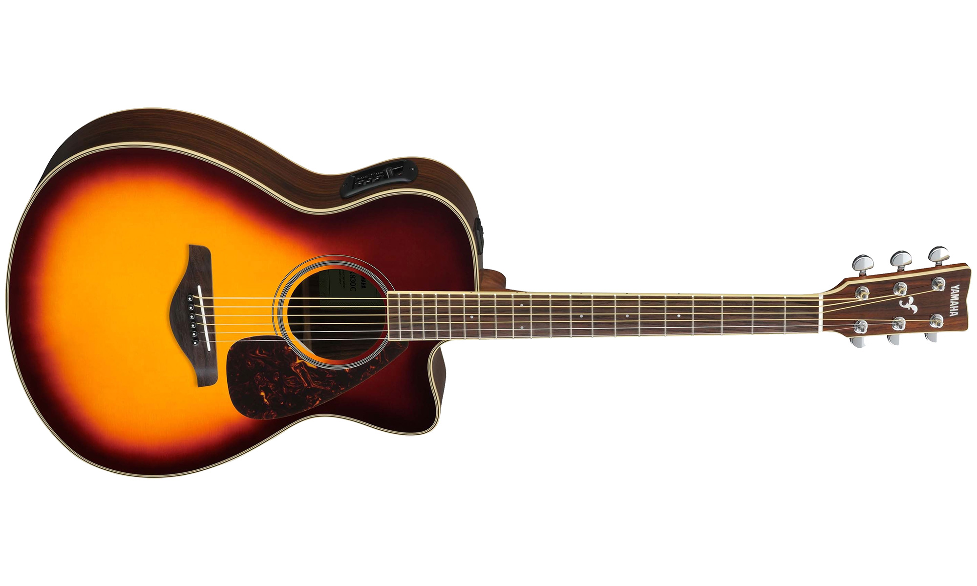 Yamaha Fsx830c Bs 2016 Concert - Brown Sunburst - Elektroakustische Gitarre - Variation 1