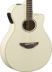 Folk-gitarre Yamaha APX600 - Vintage white