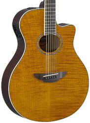 Folk-gitarre Yamaha APX600FM - Amber