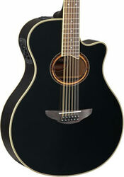 Folk-gitarre Yamaha APX700II-12 - Black