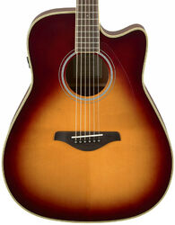 Westerngitarre & electro Yamaha FGC-TA TRANSACOUSTIC - Brown sunburst