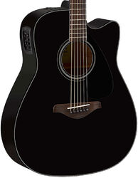 Folk-gitarre Yamaha FGX800C BL - Black