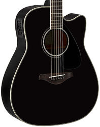 Folk-gitarre Yamaha FGX830C BL - Black