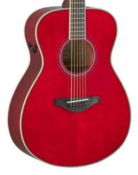 Folk-gitarre Yamaha FS-TA Transacoustic - Ruby red