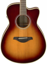 Folk-gitarre Yamaha FSC-TA TRANSACOUSTIC - Brown sunburst