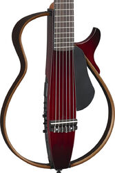 Konzertgitarren 4/4 Yamaha Silent Guitar Nylon String SLG200N - Crimson red burst