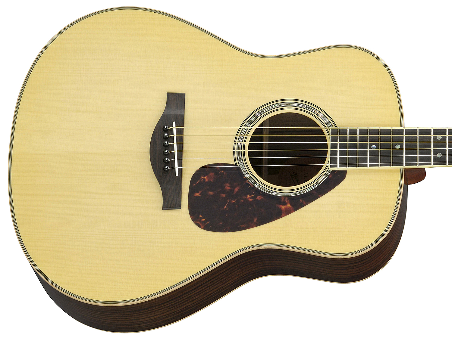 Yamaha Ll16 Are Jumbo Epicea Palissandre Eb - Natural - Elektroakustische Gitarre - Variation 2