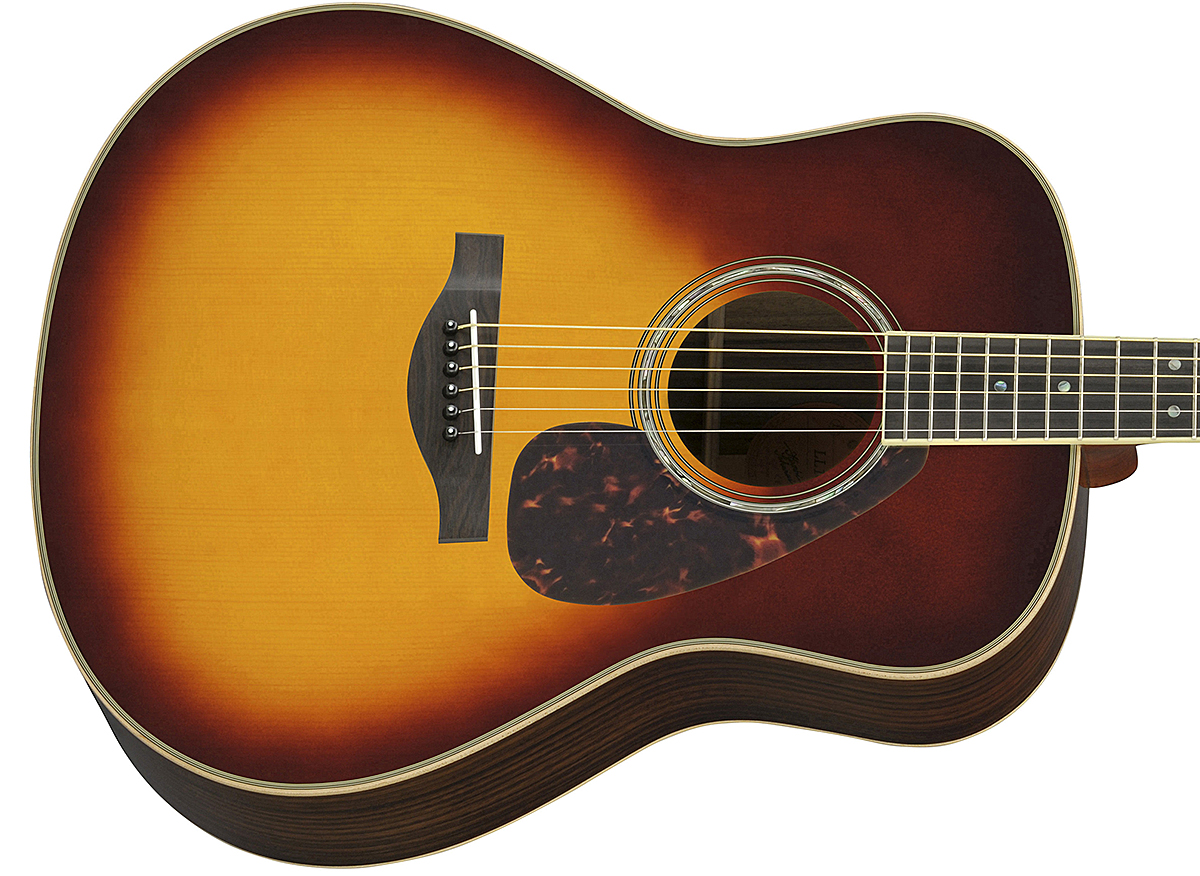 Yamaha Ll16 Are Jumbo Epicea Palissandre Eb - Brown Sunburst - Elektroakustische Gitarre - Variation 2