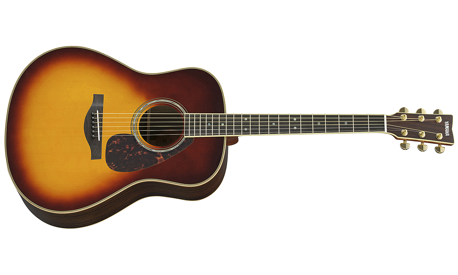 Yamaha Ll16 Are Jumbo Epicea Palissandre Eb - Brown Sunburst - Elektroakustische Gitarre - Variation 1