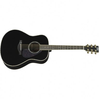 Yamaha Ll16d Are Deluxe Jumbo Epicea Palissandre Eb - Black - Elektroakustische Gitarre - Variation 1