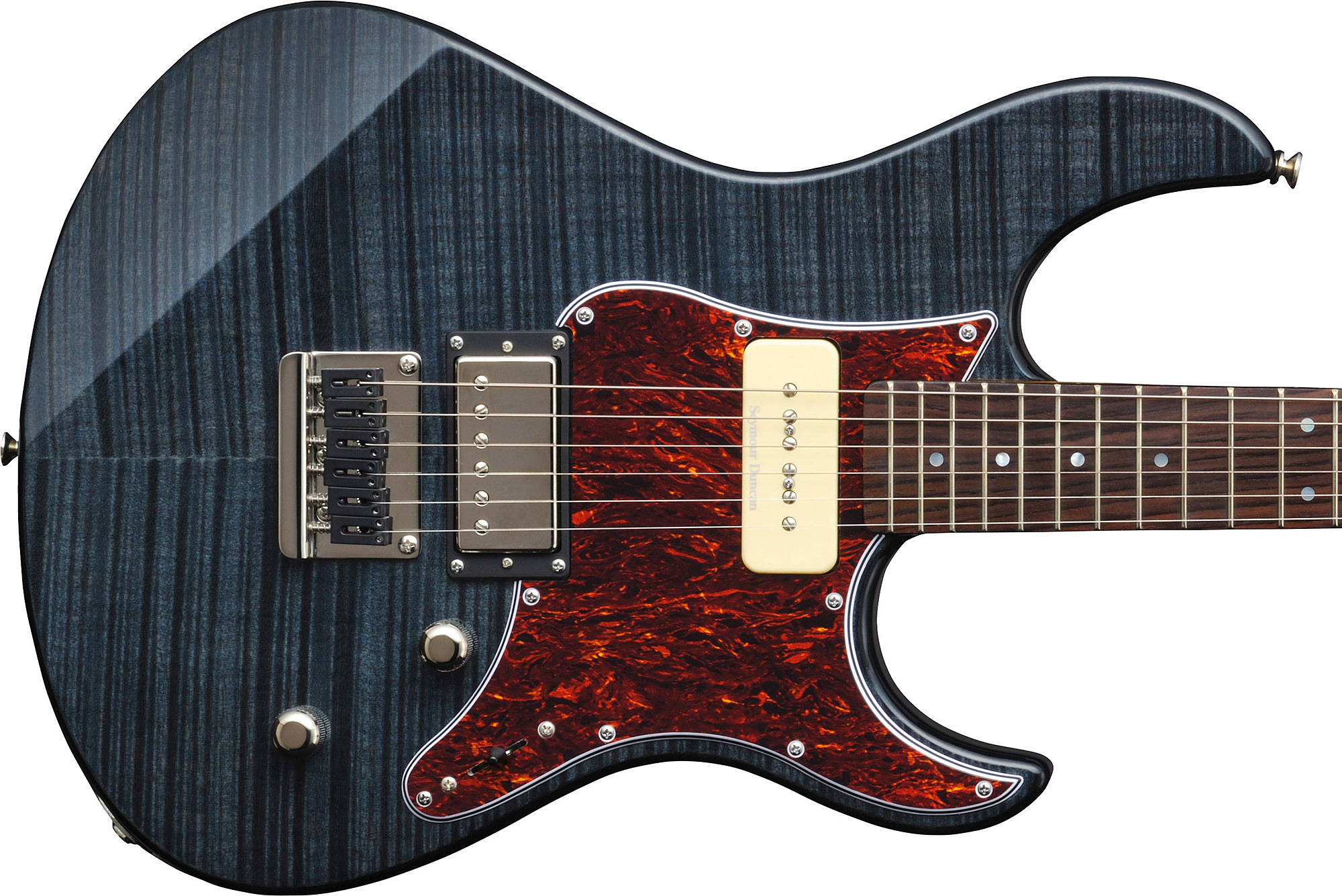 Yamaha Pacifica Pac611hfm Tbl Rw - Translucent Black - E-Gitarre in Str-Form - Variation 2