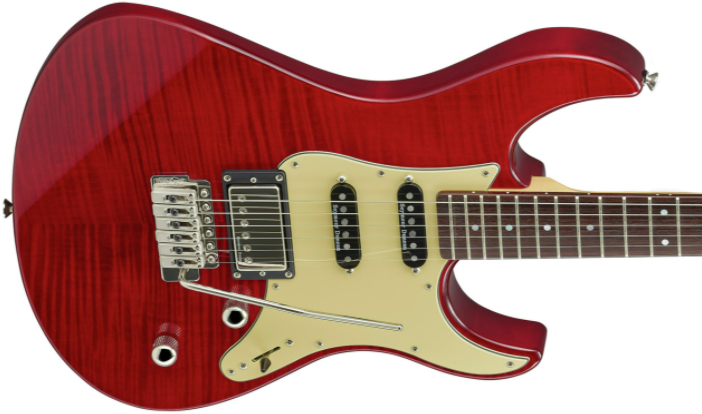 Yamaha Pacifica Pac612viifmx Hss Seymour Duncan Trem Rw - Fire Red - E-Gitarre in Str-Form - Variation 2