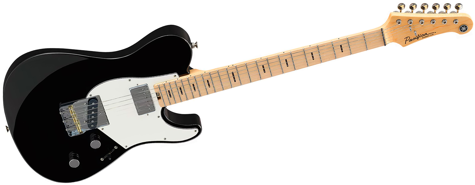 Yamaha Pacifica Sc Standard Plus Pacs+11sm Hs Ht Mn - Black - E-Gitarre in Teleform - Variation 1