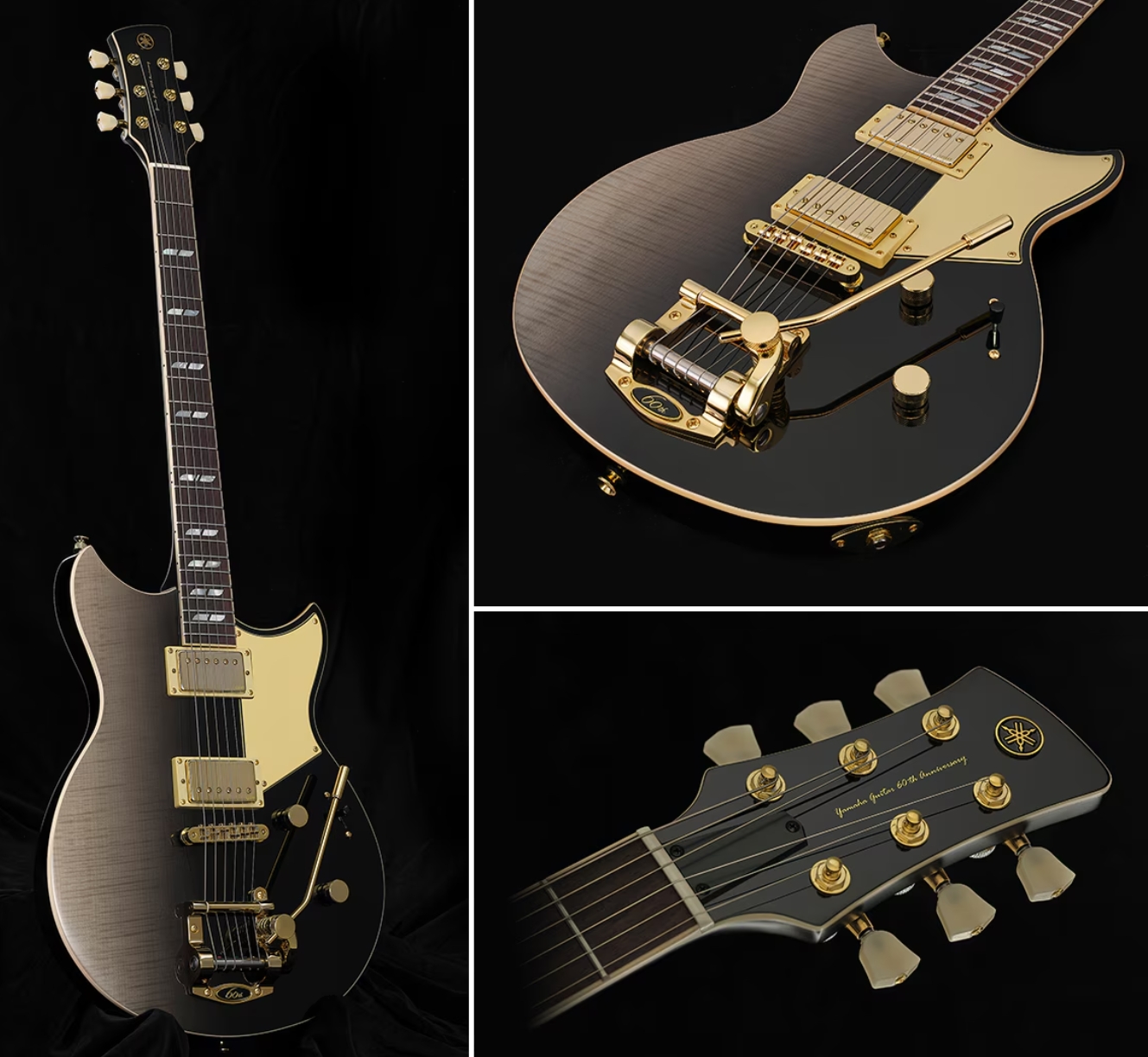 Yamaha Rsp20b 60th Ann. Revstar 2h Trem Rw - Noble Black Burst - Double Cut E-Gitarre - Variation 3