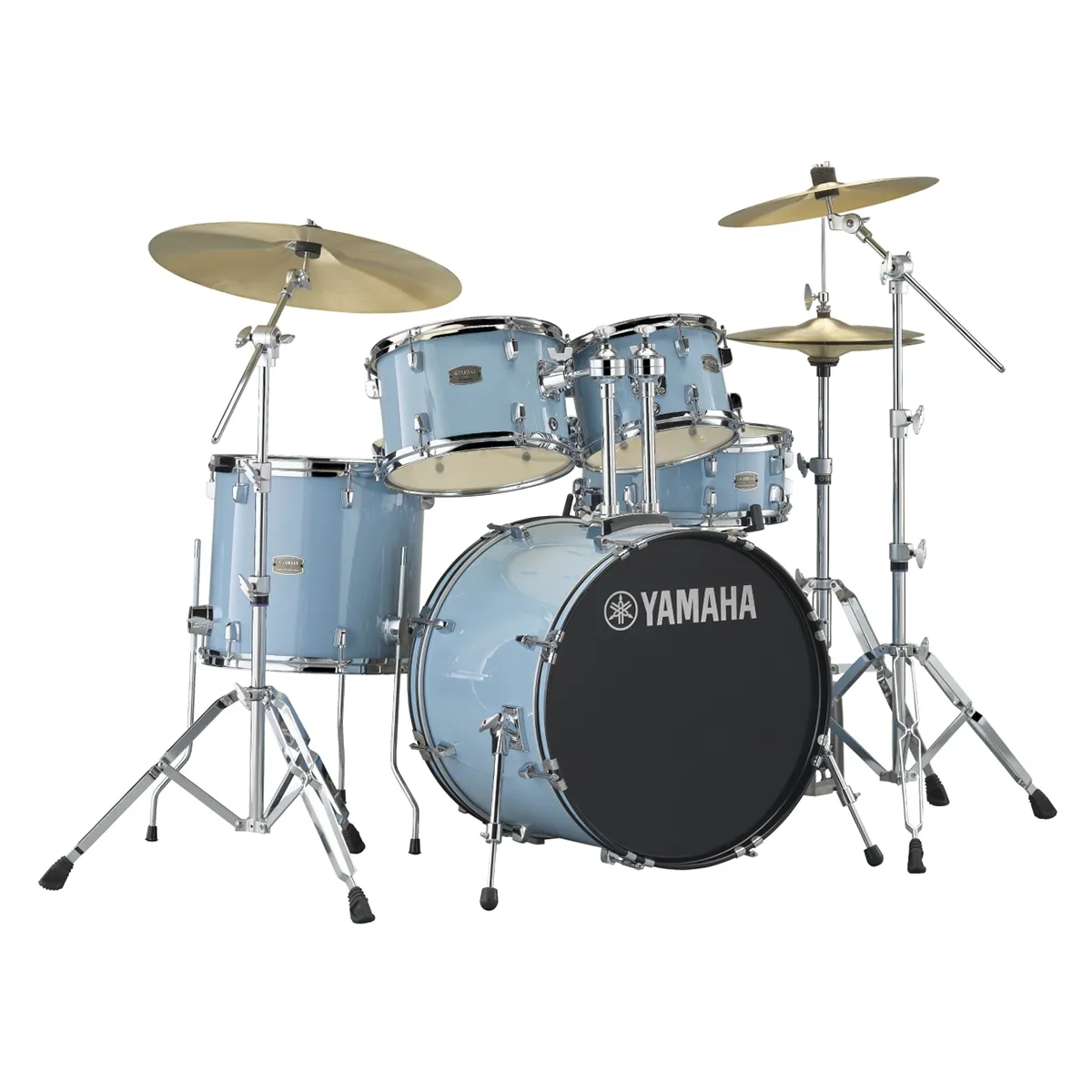 Yamaha Rydeen Fusion 20'' + Set Cymbale Paiste 101 - 5 FÛts - Gloss Pale Blue - Akustik Schlagzeug Fusion - Variation 3
