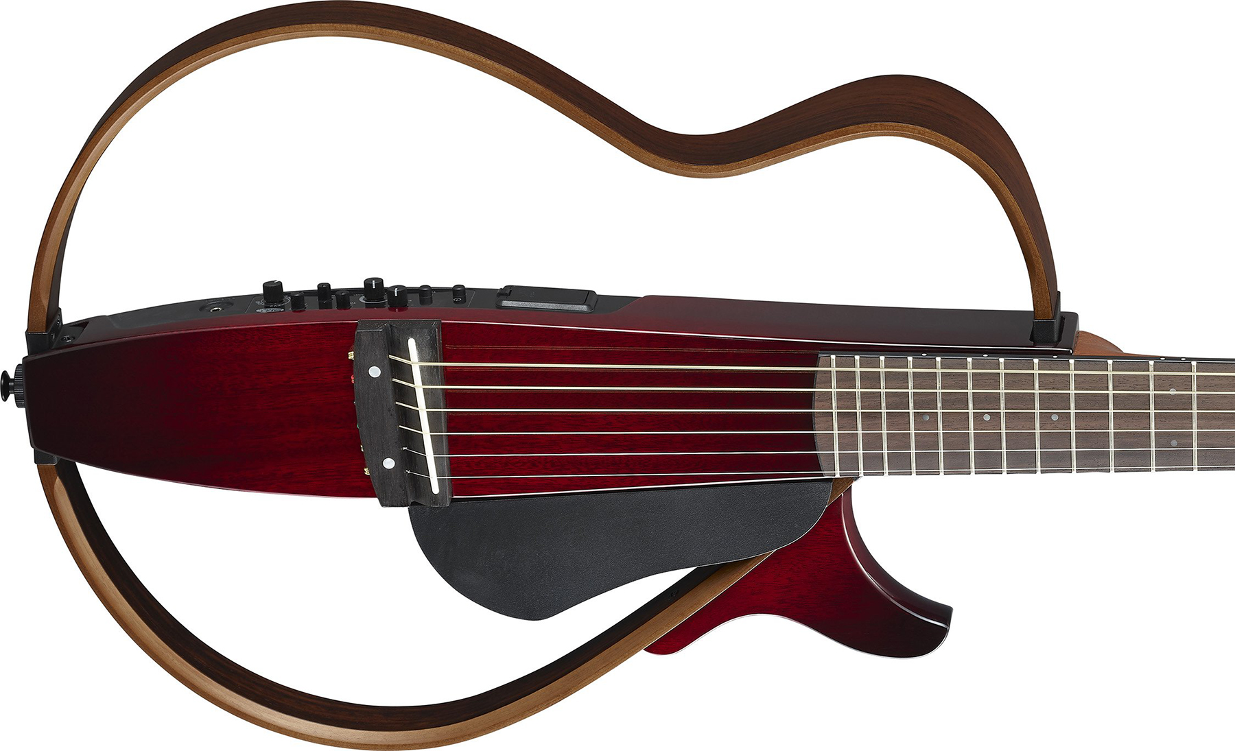 Yamaha Silent Guitar Slg200s Steel String Cw Rw - Crimson Red Burst - Western-Reisegitarre - Variation 1