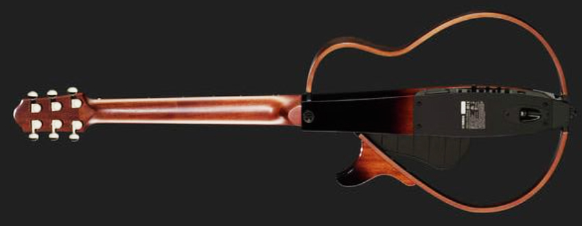 Yamaha Silent Guitar Slg200sii Steel String Cw Tout Acajou Rw - Tobacco Brown Sunburst - Folk-Gitarre - Variation 1