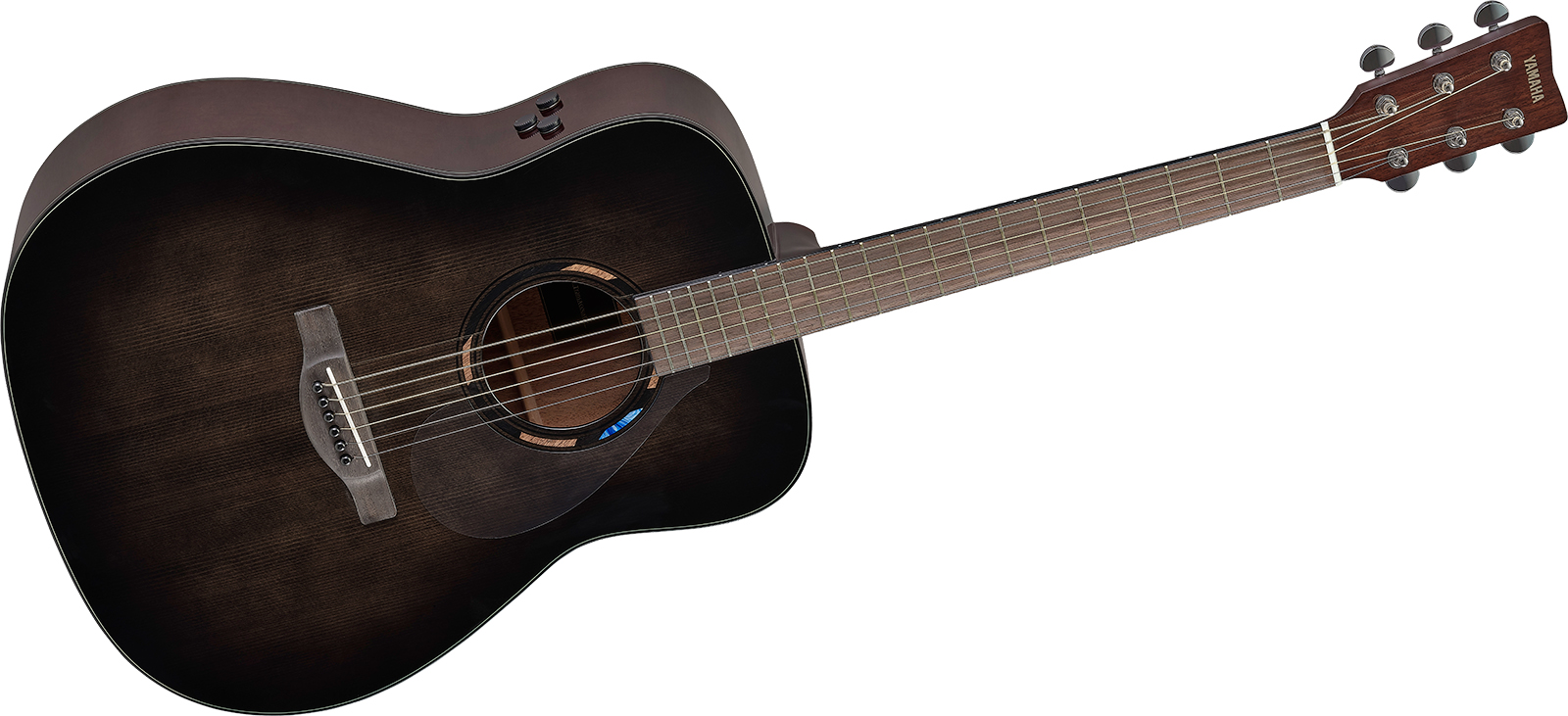 Yamaha Tag1e Transacoustic Dreadnought Epicea Acajou Noy - Translucent Black - Folk-Gitarre - Variation 1