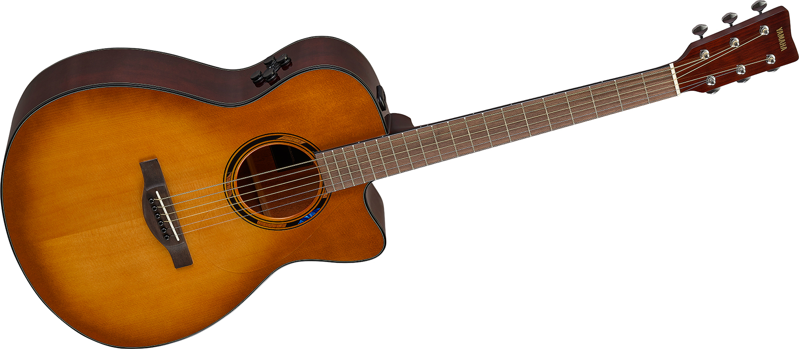 Yamaha Tas1c Transacoustic Concert Epicea Acajou Noy - Sand Burst - Folk-Gitarre - Variation 1