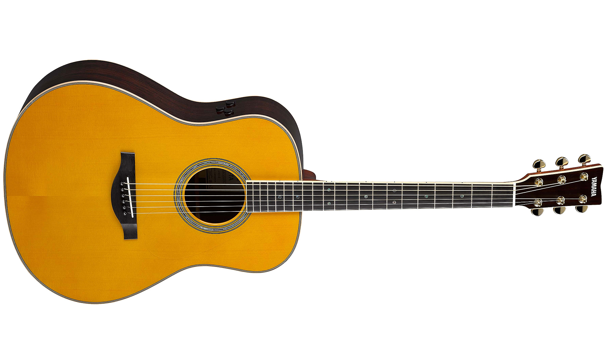 Yamaha Transacoustic Ll-ta Vt Dreadnought Epicea Palissandre 2016 - Vintage Tint - Elektroakustische Gitarre - Variation 1