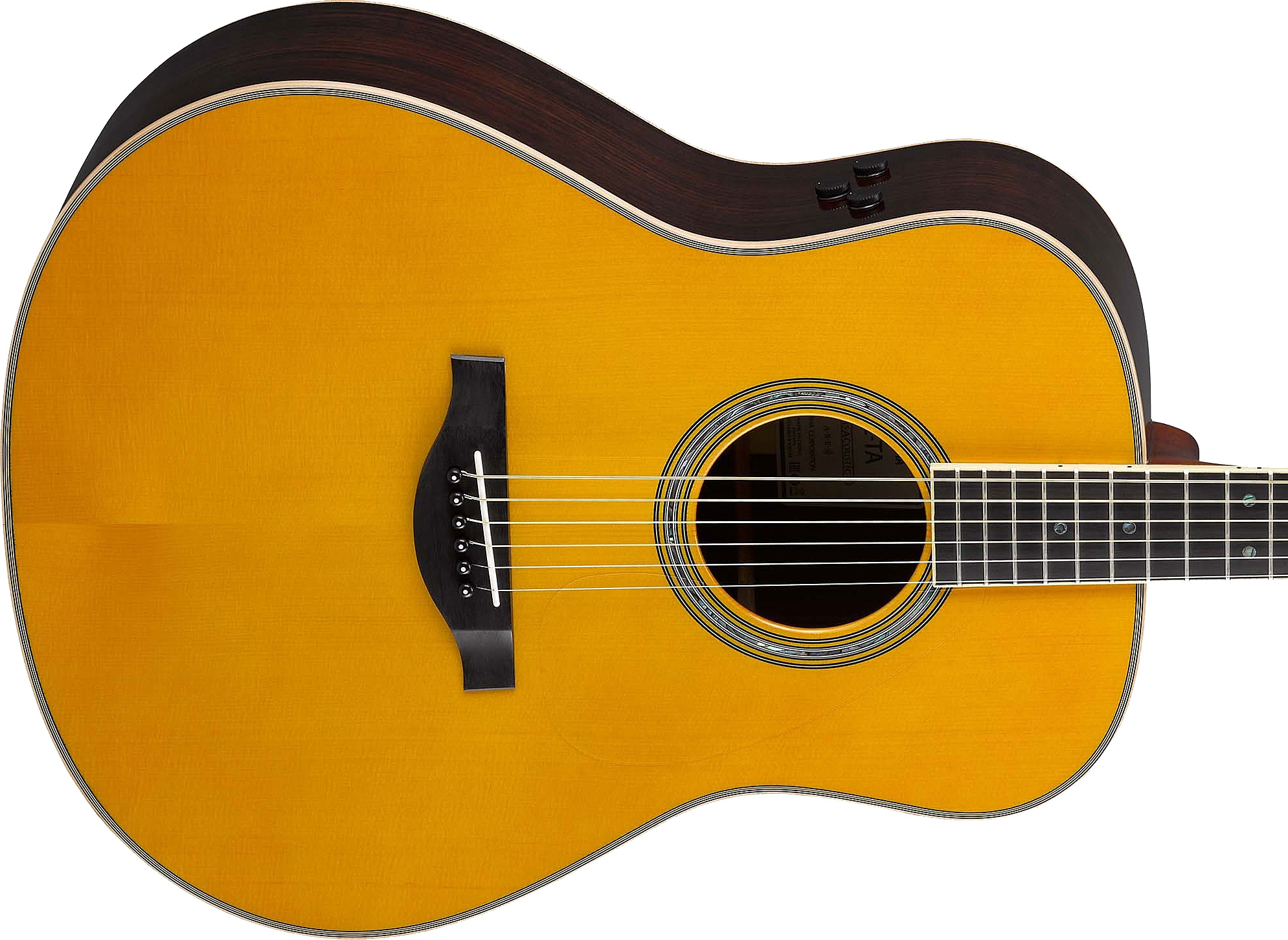 Yamaha Transacoustic Ll-ta Vt Dreadnought Epicea Palissandre 2016 - Vintage Tint - Elektroakustische Gitarre - Variation 3