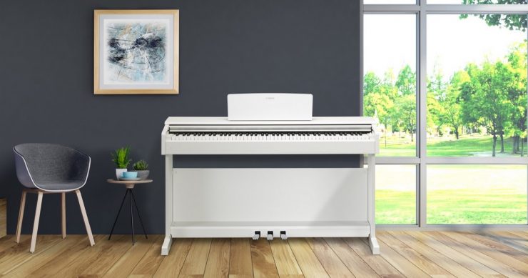 Yamaha Ydp-144 - White - Digitalpiano mit Stand - Variation 2