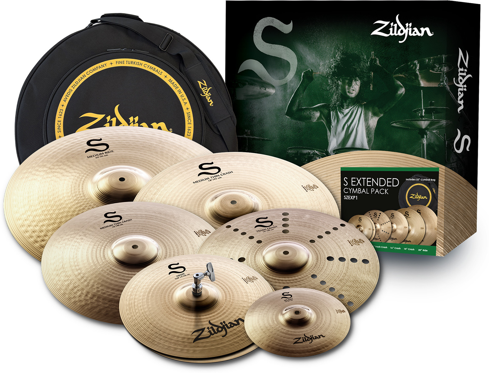 Zildjian Pack Set S Extended 10-14-16-16-18-20 + Housse - Becken Set - Main picture