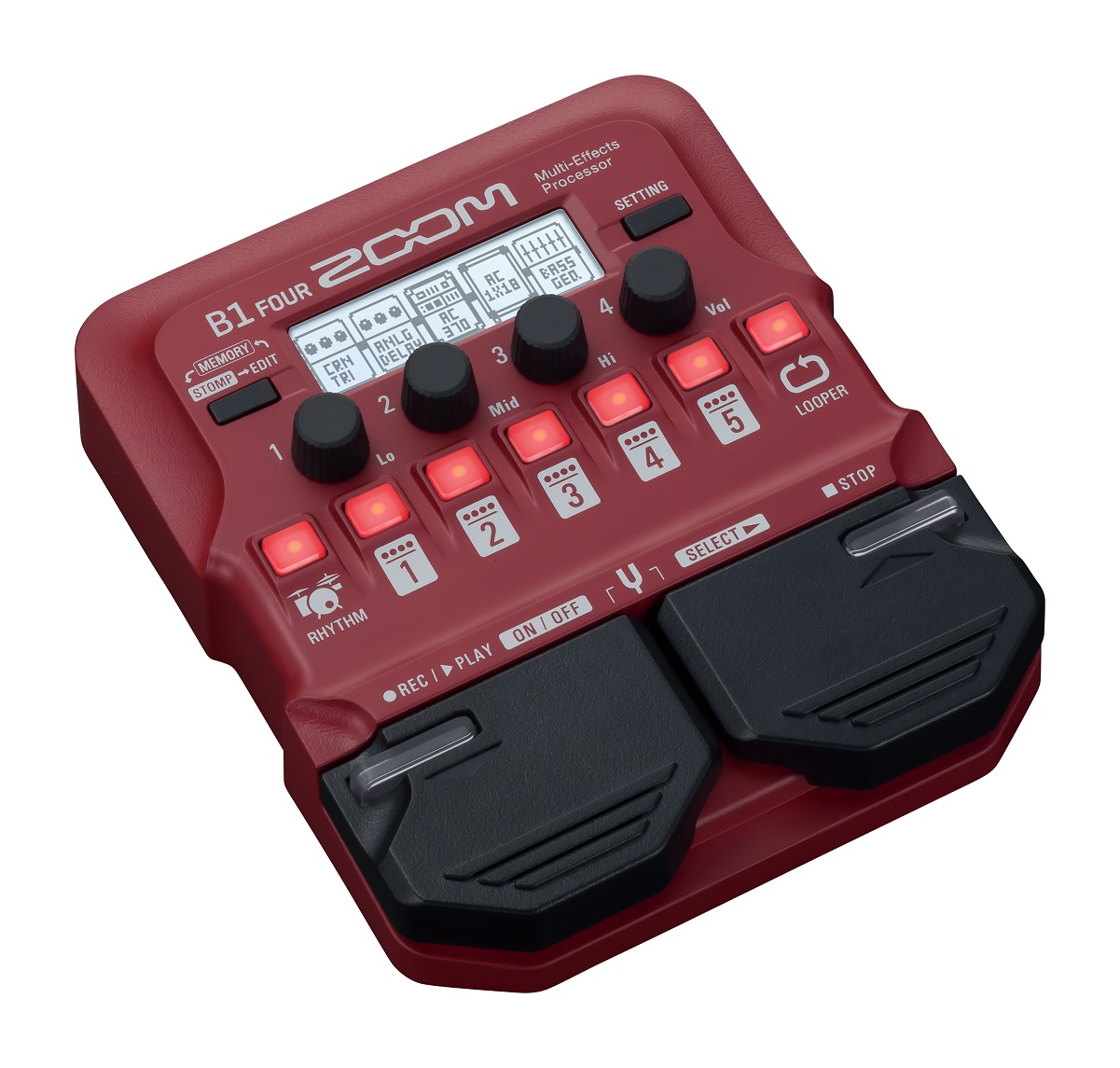 Zoom B1 Four - Bass Multieffektpedal - Variation 1