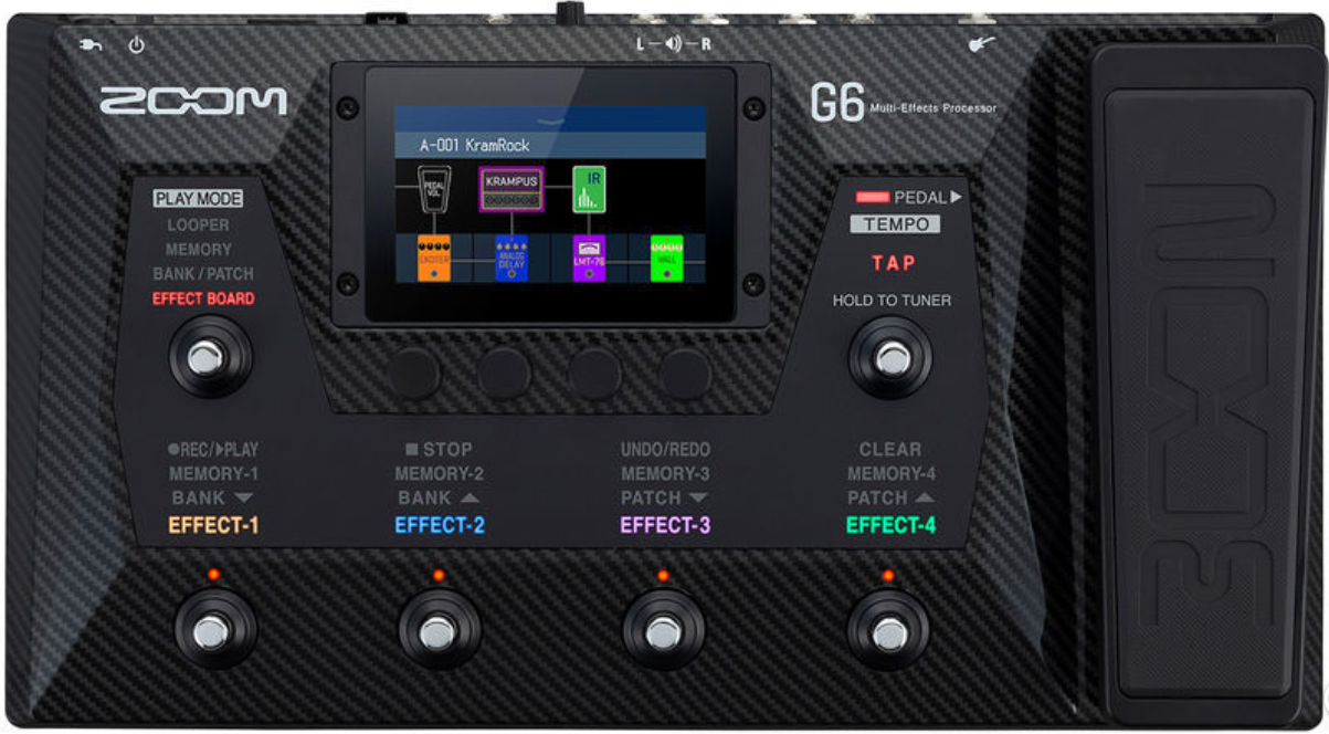 Zoom G6 Multi-effects Guitar Processor - Gitarrenverstärker-Modellierungssimulation - Main picture