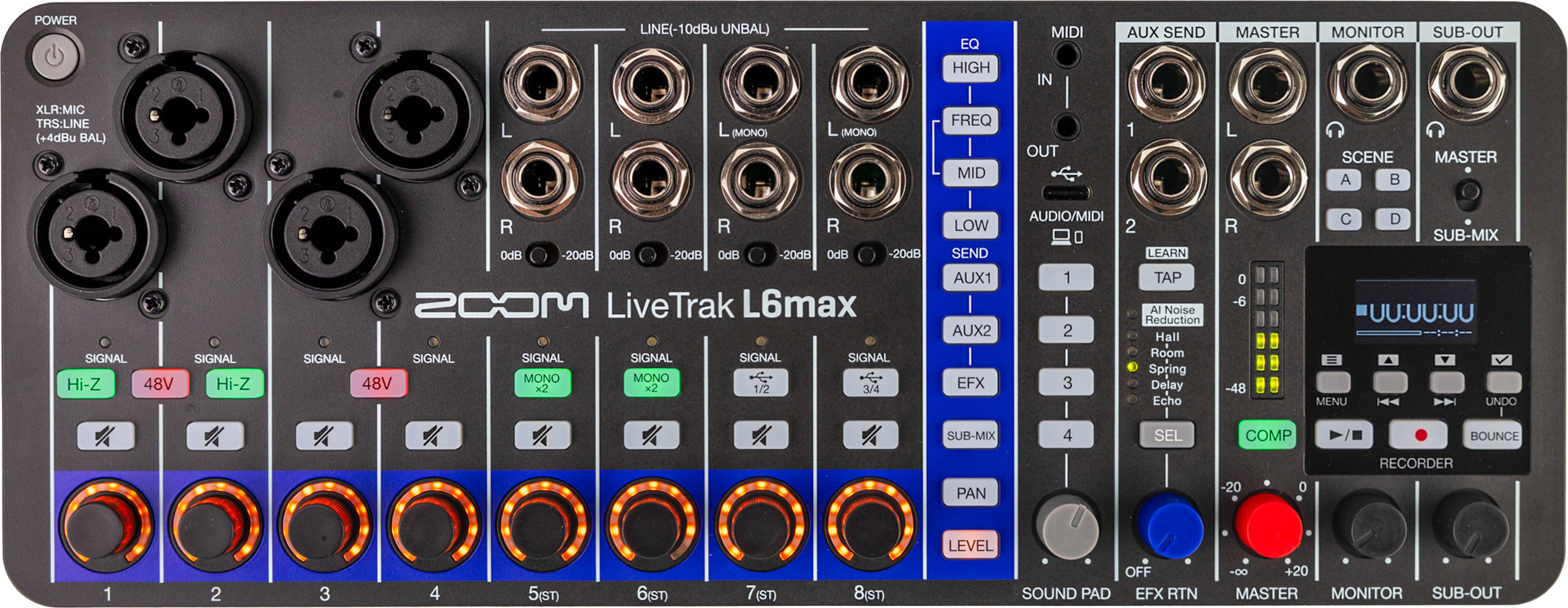Zoom Livetrak L6max - Analoges Mischpult - Main picture