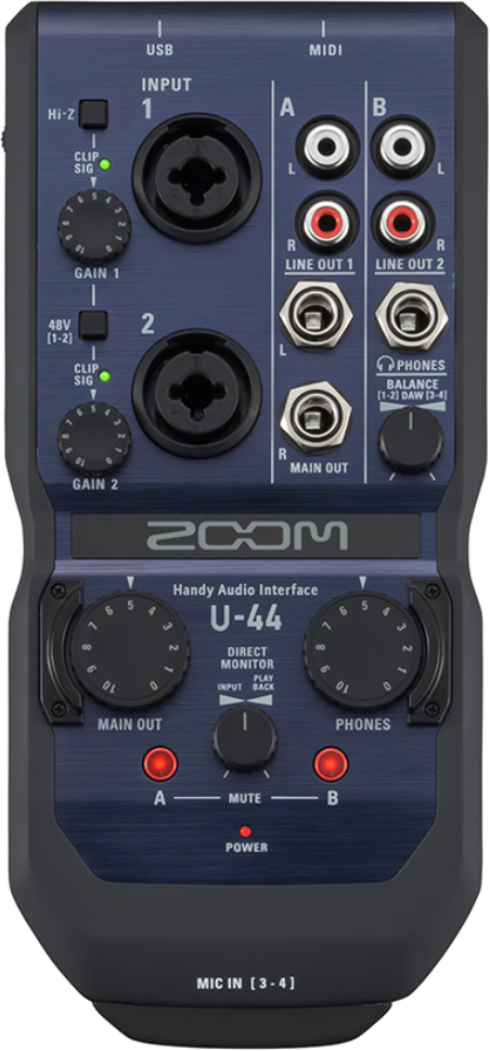 Zoom U-44 - USB audio interface - Main picture