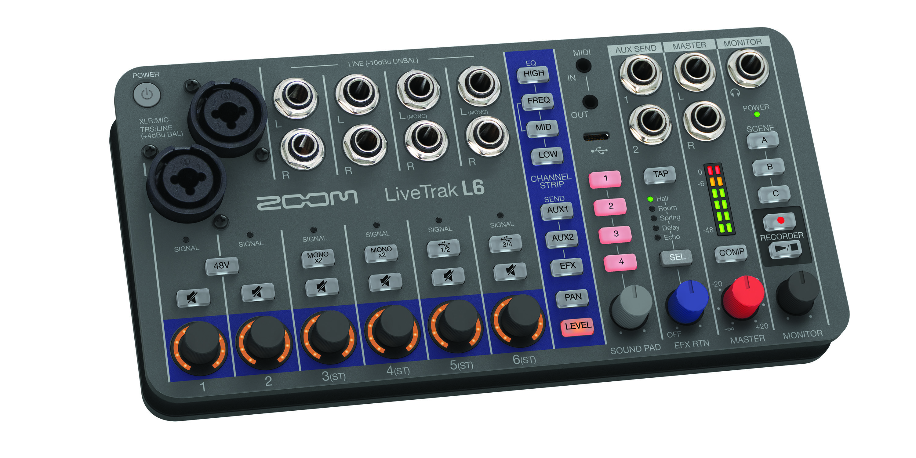 Zoom Livetrak L6 - Analoges Mischpult - Variation 2