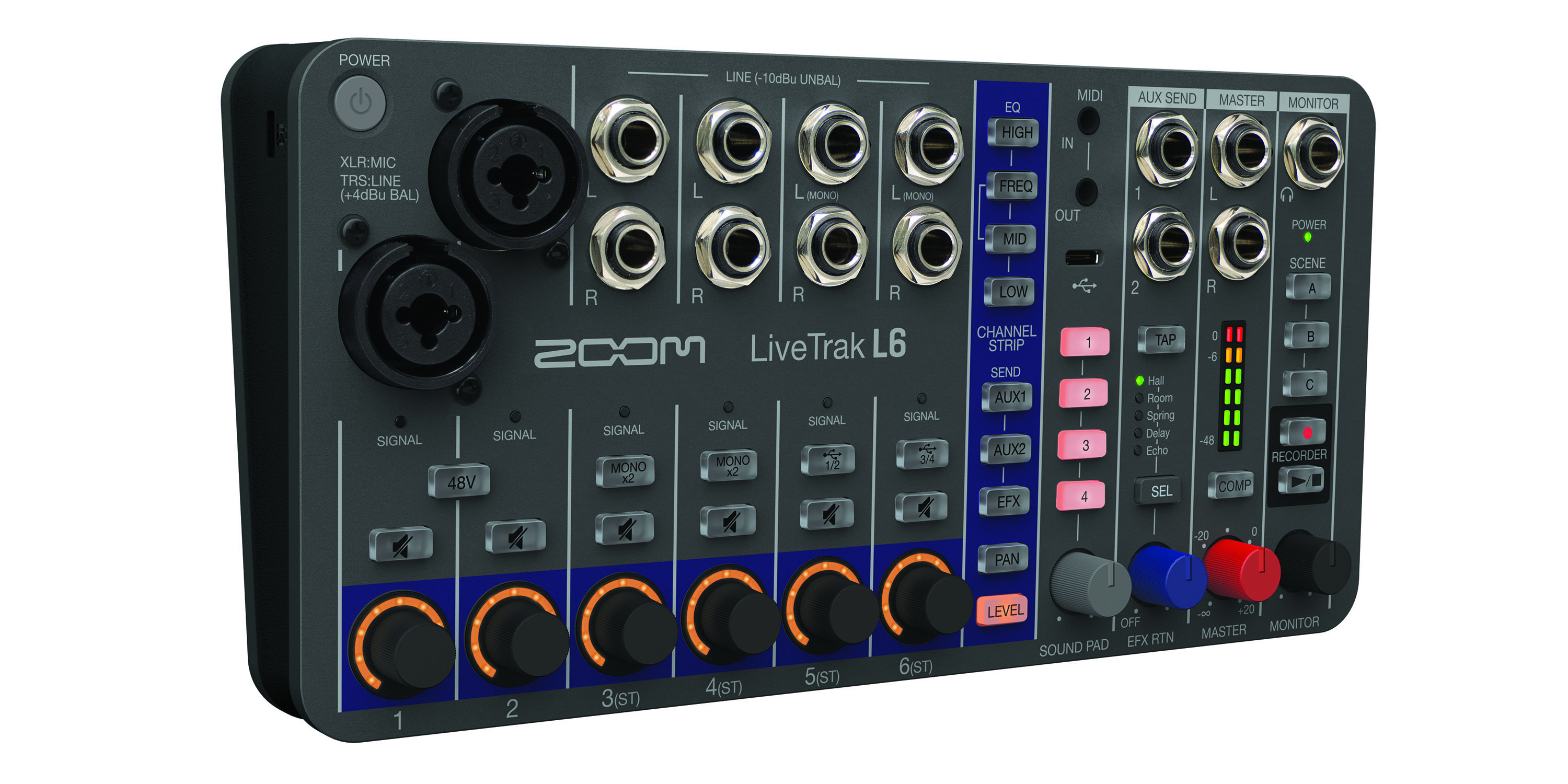 Zoom Livetrak L6 - Analoges Mischpult - Variation 1
