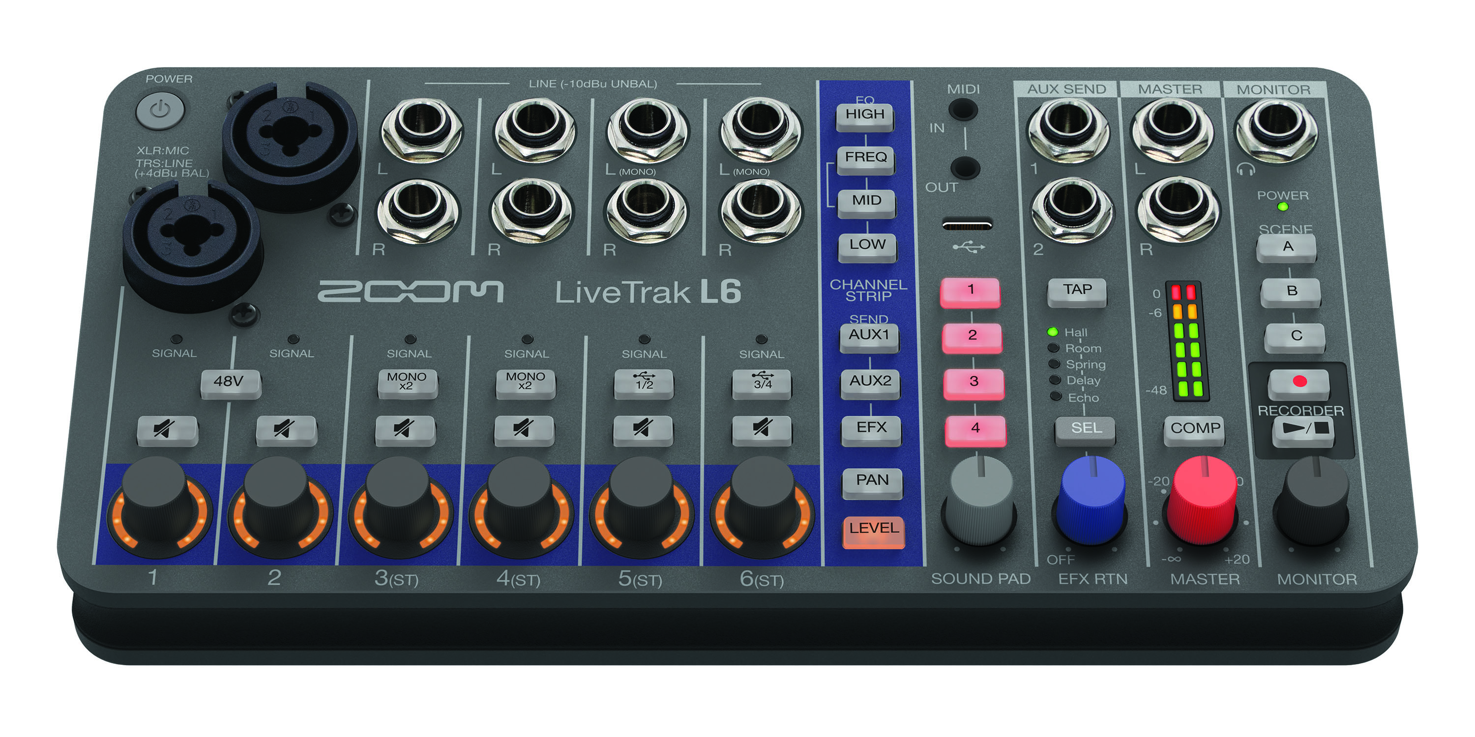 Zoom Livetrak L6 - Analoges Mischpult - Variation 3