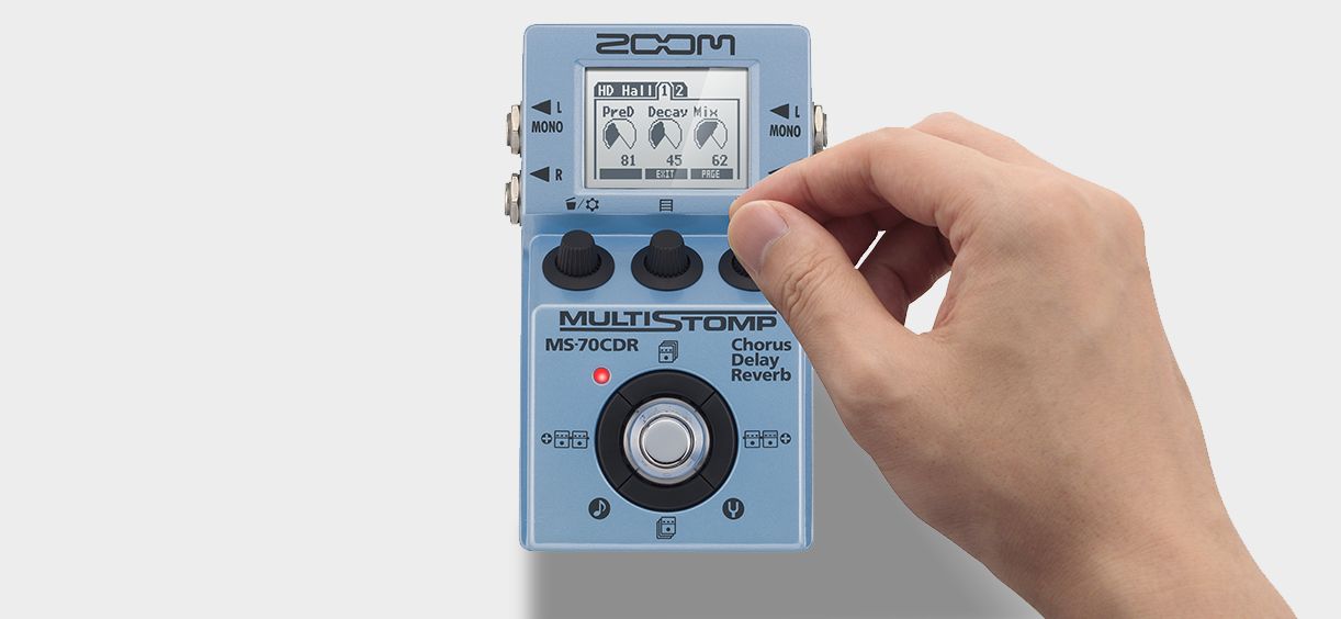 Zoom Ms-70cdr Multistomp - Modulation/Chorus/Flanger/Phaser & Tremolo Effektpedal - Variation 1